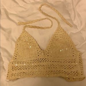 Crochet Corset-back Bralette